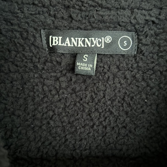 Blank NYC Asymmetrical Zip Up Sweatshirt Fleece - Picture 5 of 11